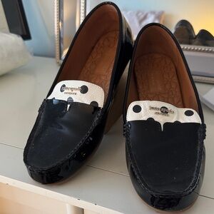 Kate Spade Black and White Polka Dot Loafers